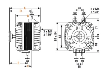 Glems Ventilatormotor GT5-A/E-5