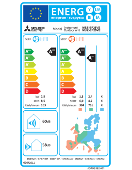 Mitsubishi Electric MSZ-EF25VGKS + MUZ-EF25VG Siber WiFi 2.5 kW