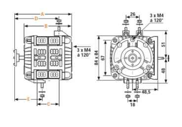 Glems Ventilatormotor GT 25 DRM 400V/1/50Hz