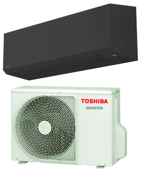 TOSHIBA SHORAI EDGE Black B24G3KVSGB-E + 24J2AVSG-E1 Wandgerät-Set - 7,0 kW