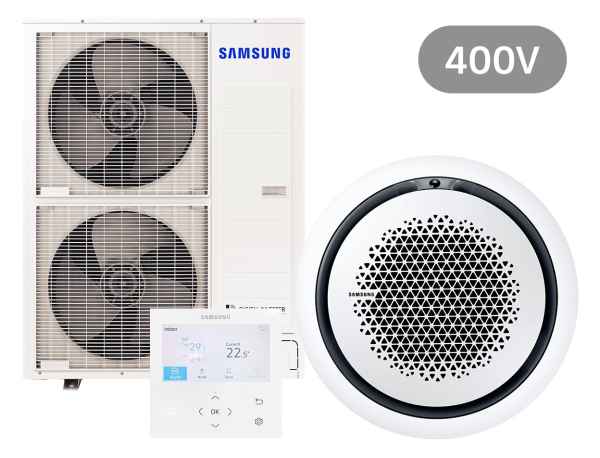 SAMSUNG BAC Deckenkassette Set Kühlen 13.4 kW | Heizen 15.5 kW AC140RN4PK KB 400 V rund