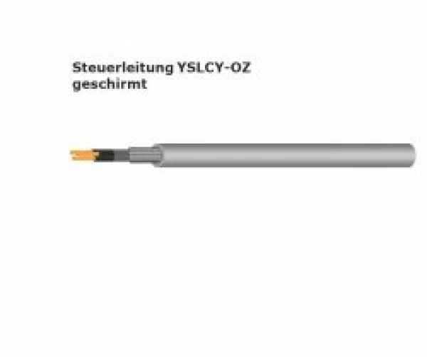 Steuerleitung YSLCY-OZ geschirmt,3x0,75 mm², flexibel, Bund 100 m