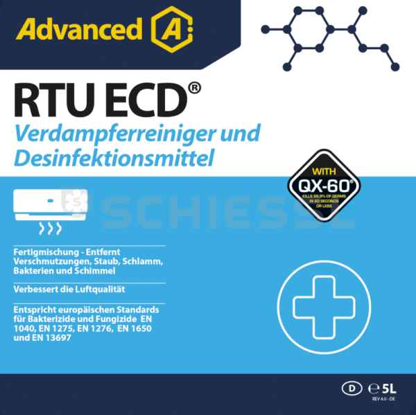 Reinigungsmittel f.Verdampfer u.Desinfe. RTU ECD Fass 205L (gebrauchsfertig)