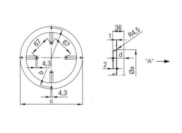 EBM Wandring D=200mm drückend (A) 52552-2-4037