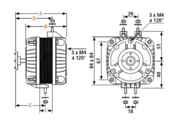 Glems Ventilatormotor GT11-A/E-5