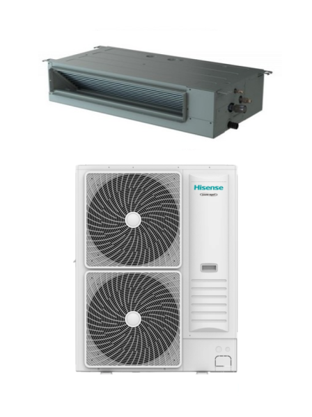 HISENSE Kanalgeräte+ - Set AUD140UX4REH8 + AUW140U6RN8 - 13,5 kW