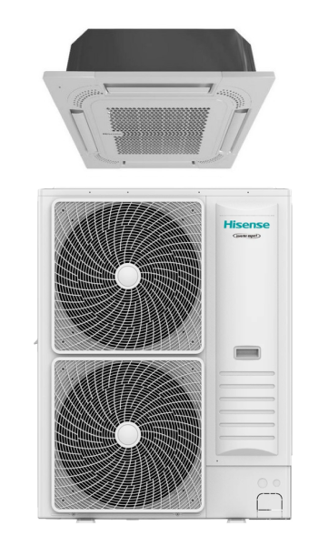 HISENSE Kassettengerät+ - Set AUC105UR4RKC8 + AUW105U6RN8 - 10,0 kW