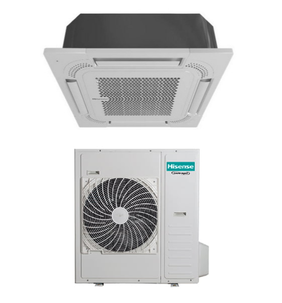 HISENSE Kassettengerät - Set AUC125UR4RHB4 + AUW125U6RT4 - 12,5 kW