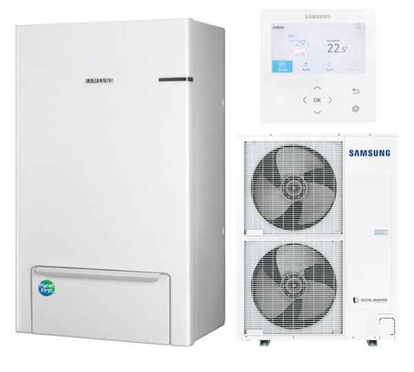 SAMSUNG Split 12kW 400V m. Wall-Mounted Hydro Unit Wärmepumpe