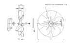 Universal Ventilatorflügel D=154mm drückend